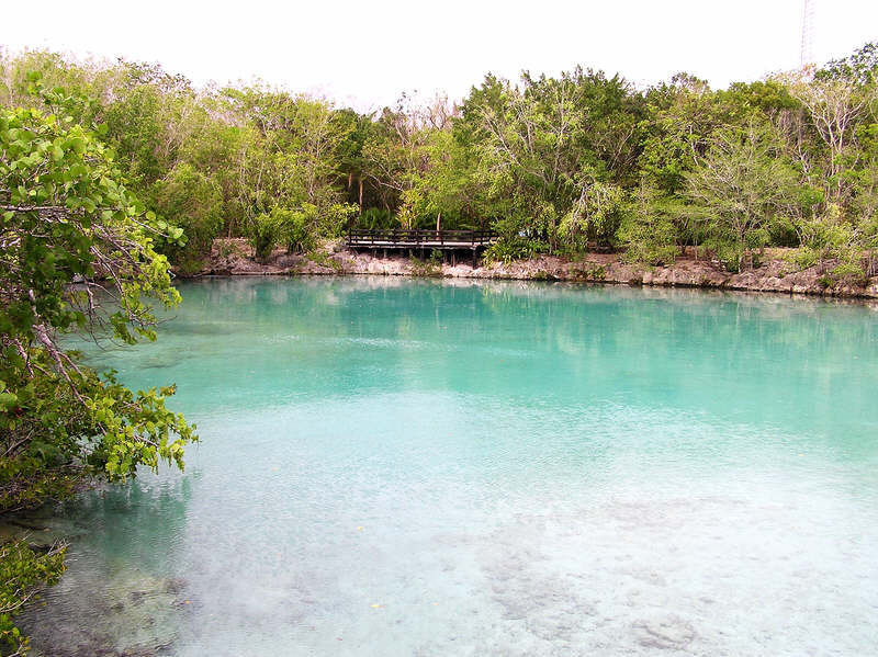 Lagoon in Chankanaab Park.  (103k)