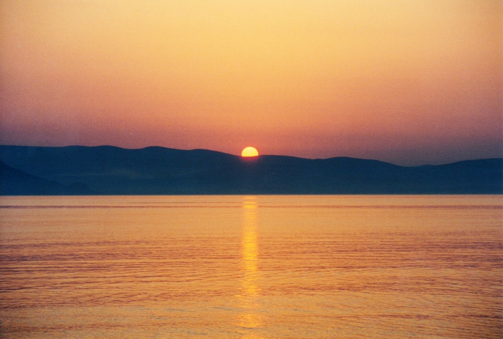 Sunset over Paros.