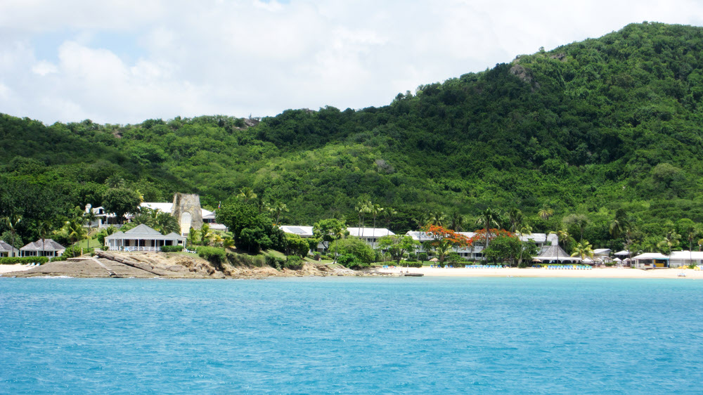 Hawksbill Bay hotel. We stayed here in 1991!