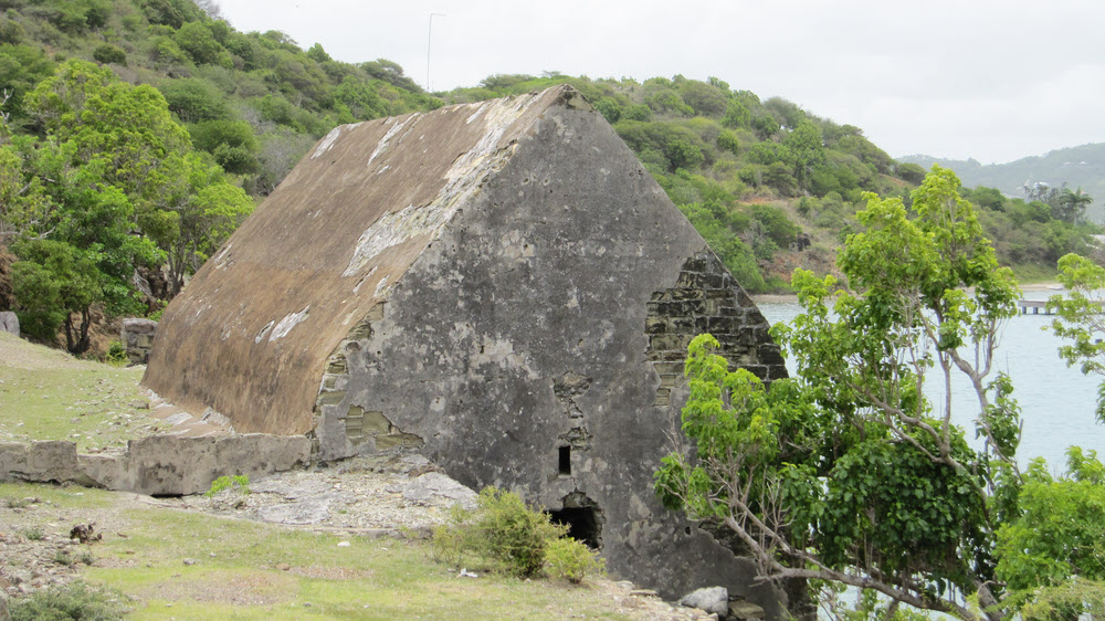 Heavily fortified gunpowder store at Fort Berkeley. 