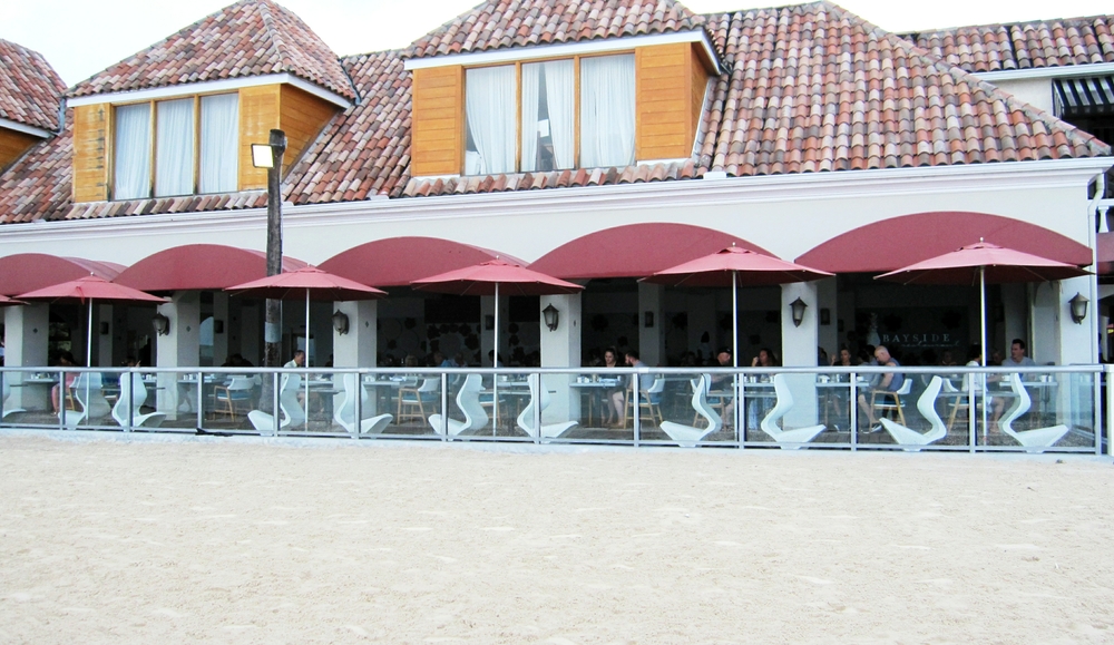 Bayside restaurant on the beach.