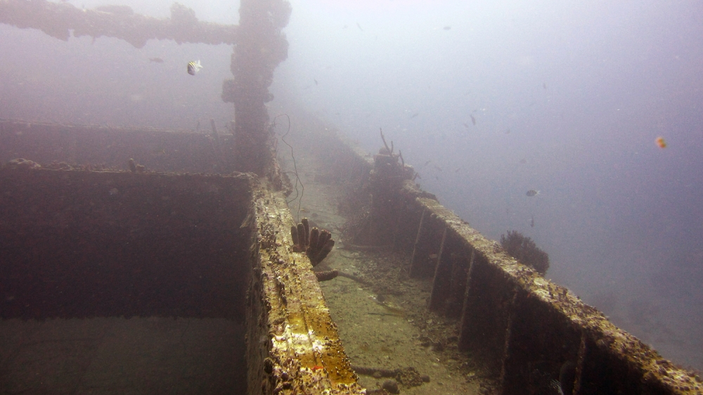 Starboard-side gangway along the Jane C.