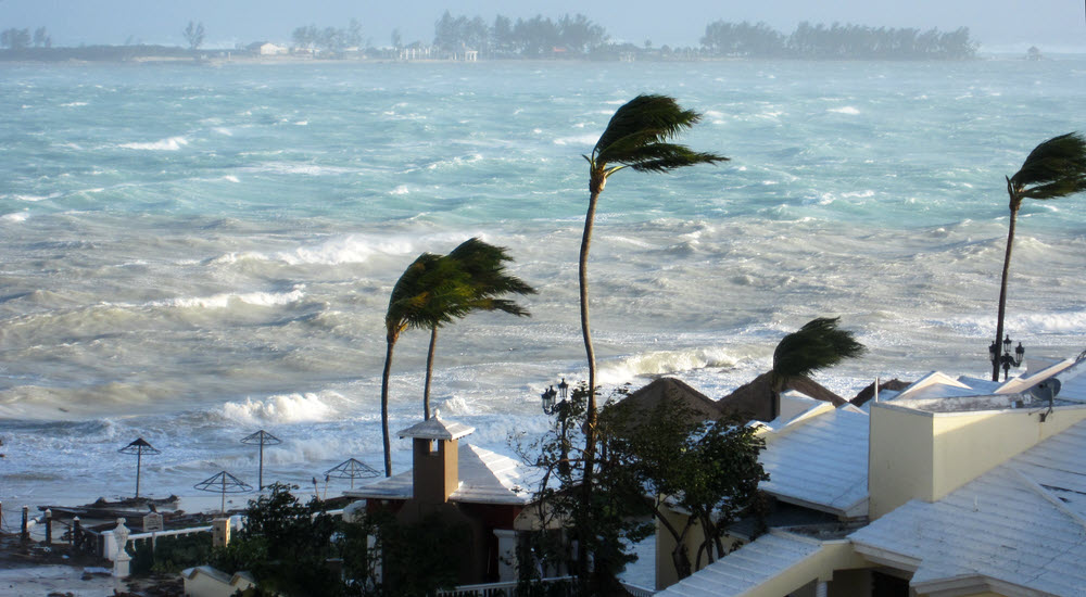 Sandy passed through Thursday night/Friday morning. Early Friday morning the wind has gone right round to the west, 
			and as we are on the edge of the eye, the sun has come out and the wind has dropped to mere gale force.