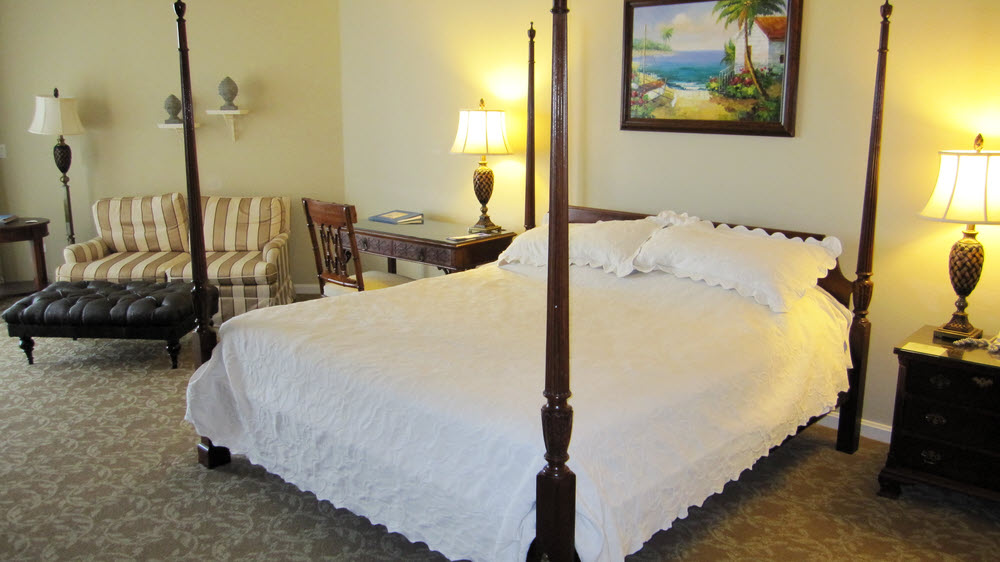 Our large, well-appointed room at Sandals Royal Bahamian.
