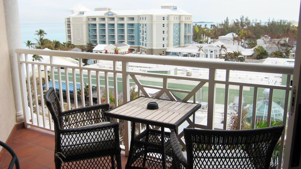 View from our balcony in the Windsor block, looking towards the Balmoral block.