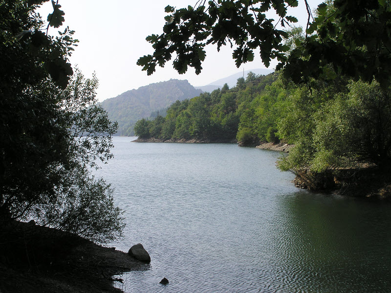 Looking south from the northern tip of the Lac.  (172k)