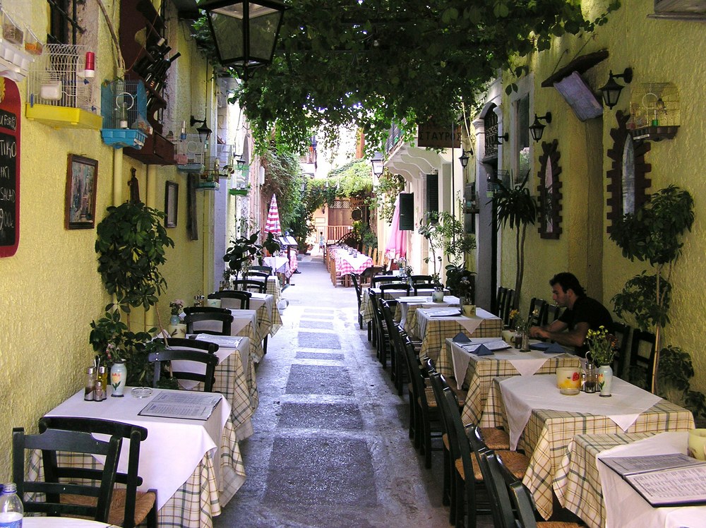 Inviting side-streets in Chania. 
