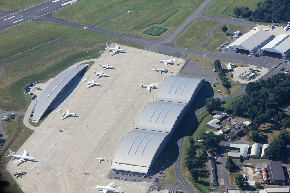 Farnborough Airport from above.