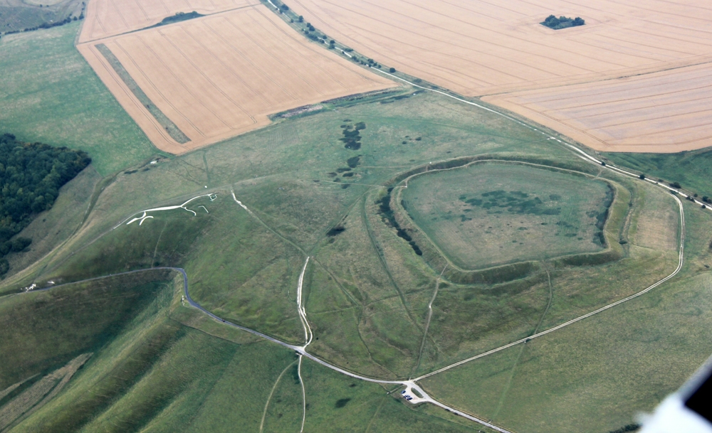 Uffington Castle and White Horse.