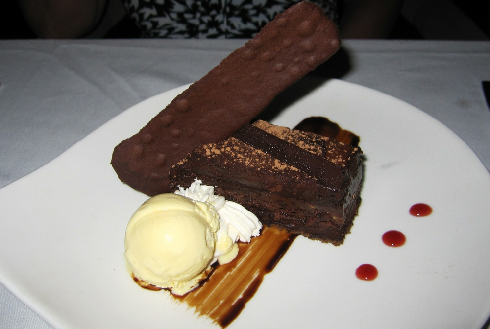 A highly-calorific, chocolatey dessert.