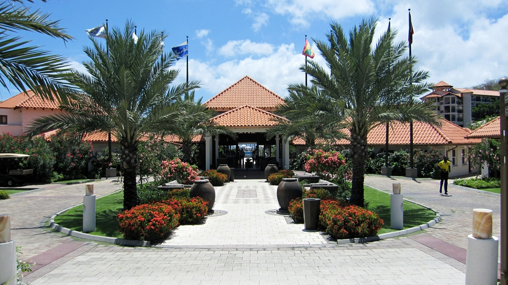 Reception at Sandals La Source in Grenada.