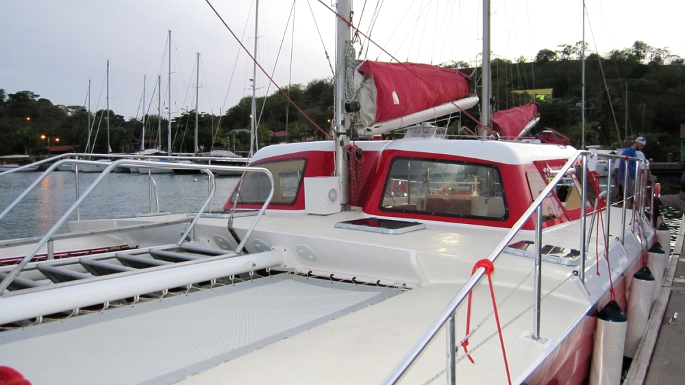 The catamaran. 