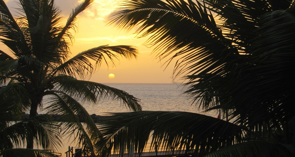 Sunset from our patio.