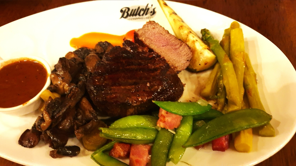 Butlers can book tables at in-demand Butch's for great food, like this Filet Mignon.