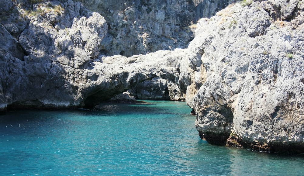 The Lovers' Arch from the sea