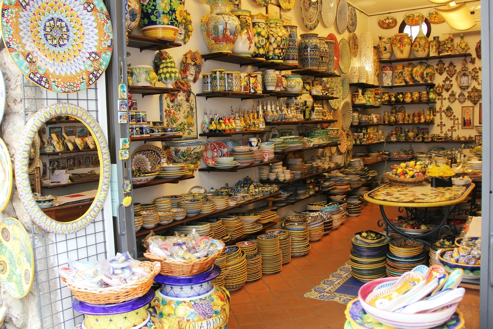 Ceramics and pottery are a speciality of Ravello.