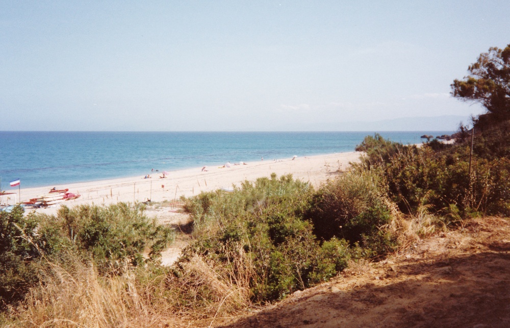 The main beach.