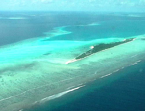 Ari Beach from the air.