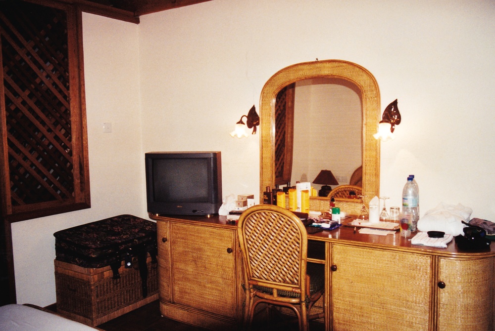 Plenty of storage space under the dressing table.