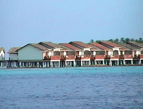 Part of the Water Village - our room was the second from the left in this row.