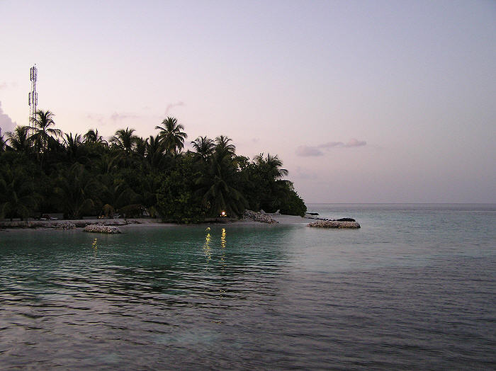 From the jetty at sunset.  (60k)