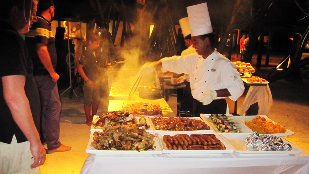 Wonderful fish from the barbecue on the beach...