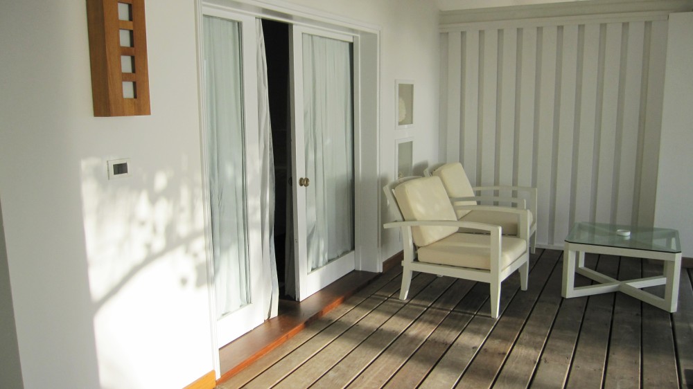 Our veranda at Thudufushi.