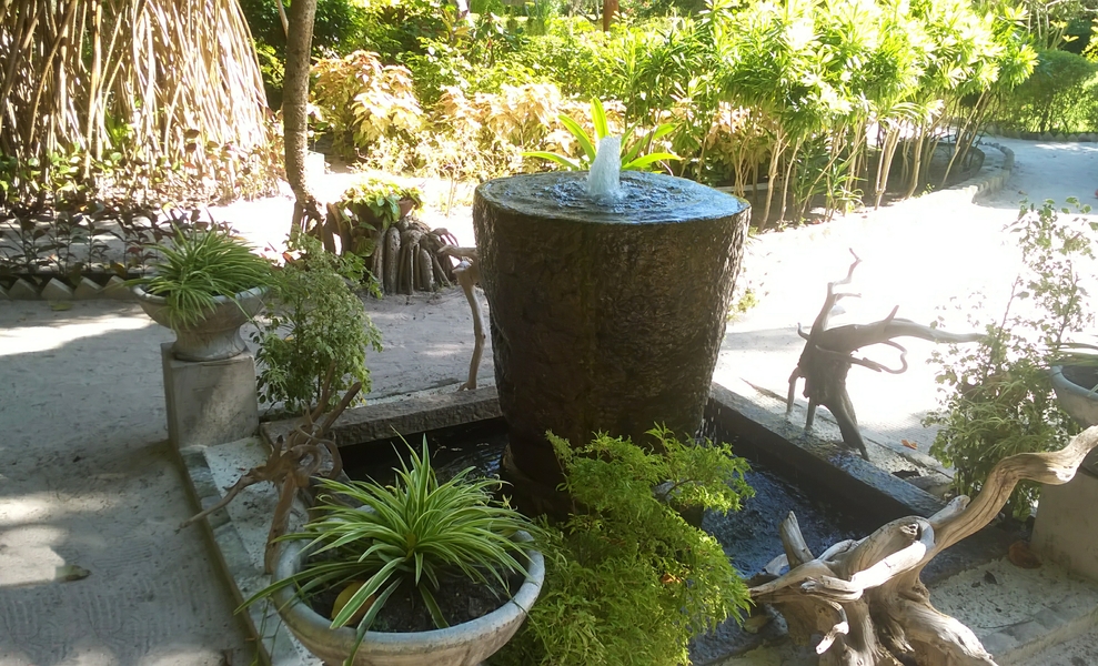 Ornamental fountain.