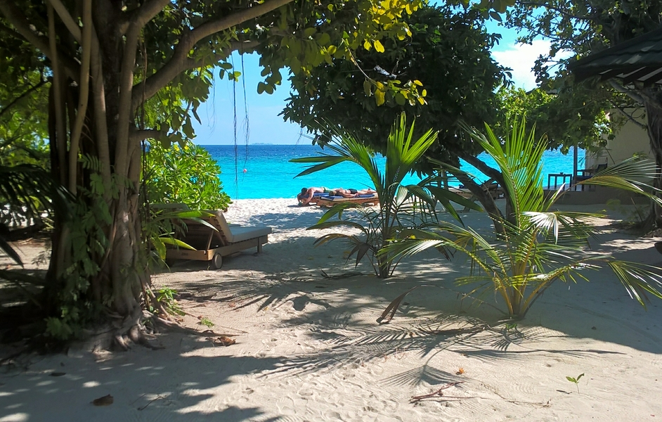 The view out to sea from our verandah. 