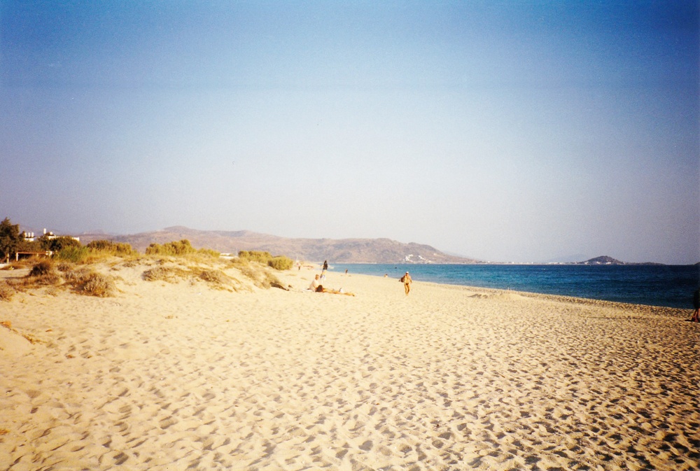 Our preferred beach south of the village.