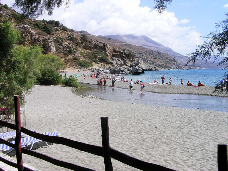 Preveli beach.  (102k)