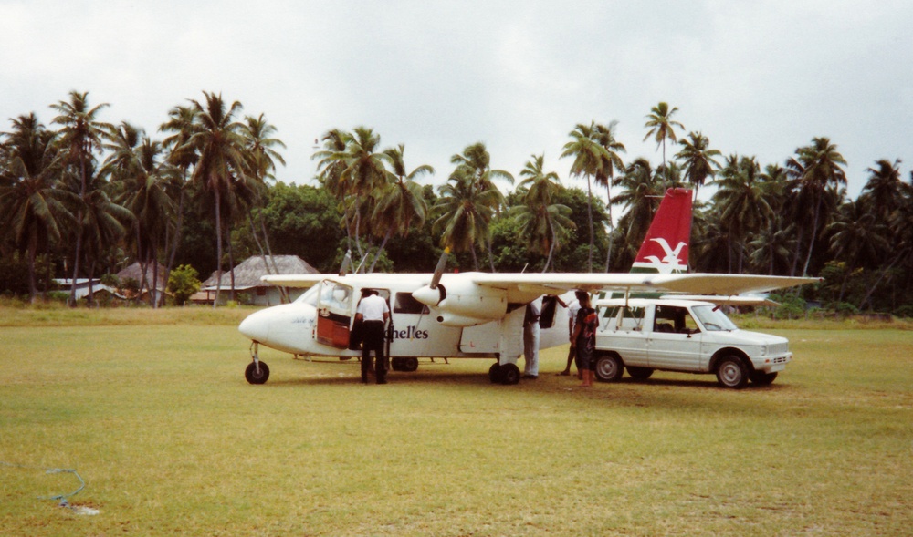 Safely down....  Baggage handling equipment on Dennis.