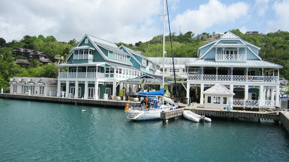 ...with its equally famous Hurricane Hole bar and restaurant.