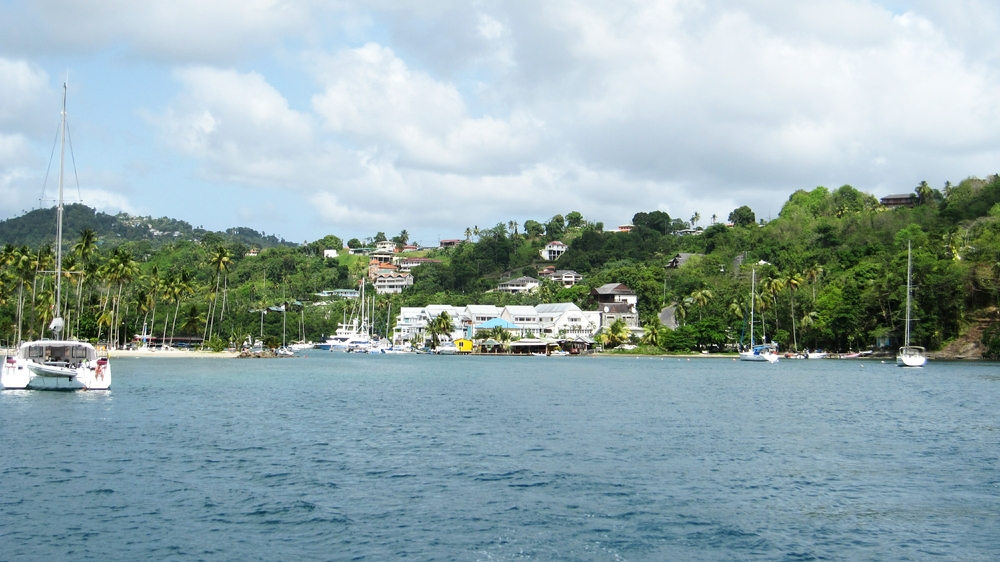 On the 'Sunset Piton Cruise' we visited the famous Marigot Bay where several Hollywood movies have been filmed...