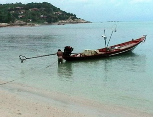 LongTail Boat at Choeng Mon Beach.