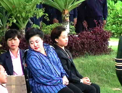 The Princess of Thailand at Koh Maiton, with her daughter on her left.