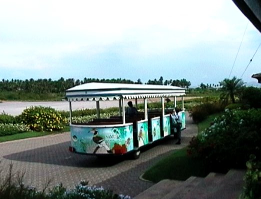 Passenger transfer equipment at Koh Samui airport.....